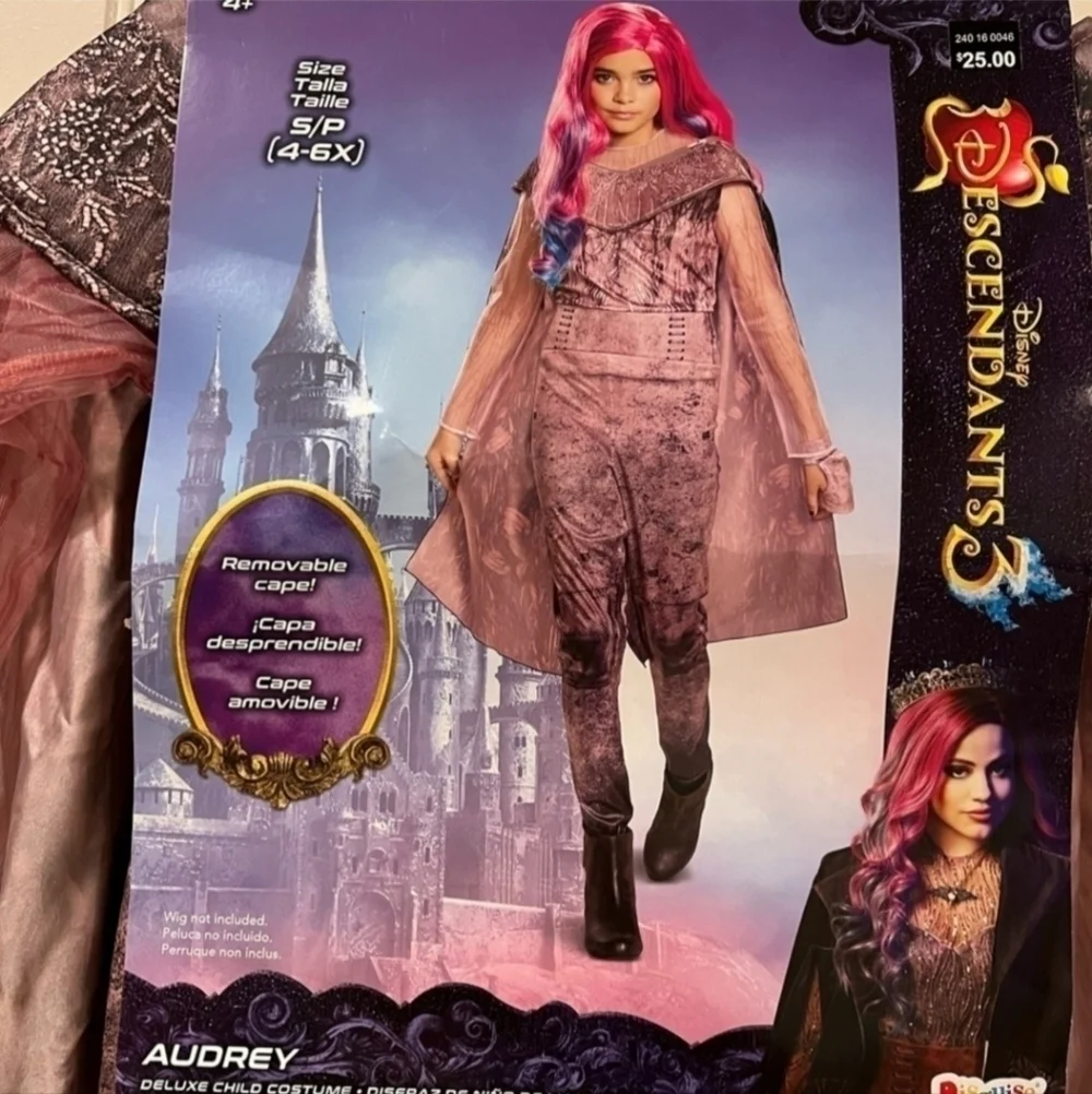 NWT Disney Descendants 3 Deluxe Child's Audrey Halloween Costume Girl's S 4-6X - Picture 5 of 8